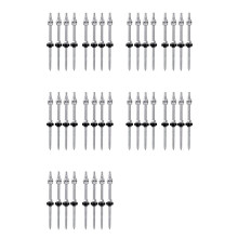 Hanger Bolts, M10 X 200 mm, Pre-Assembled, V2A, Height-Adjustable, for Photovoltaic Solar Mounting Roofs, 40 Pack