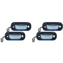 4X LED Car License Plate Lights LED Number Light Lamps for 80 B4 91-95/Cabridet (Type 8G) 91-00/100 C4 90-94/A6 C4