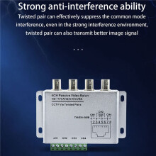 3X 4CH Passive Video Balun for TVI CVI AHD Cameras CCTV Via Twisted Pairs UTP Video Balun 4CH Transceiver