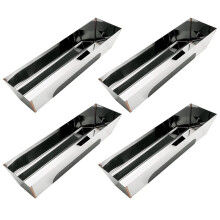 4X 12HRG Non Slip Contoured Stainless Steel Heliarc Mud Pan, 14Inch