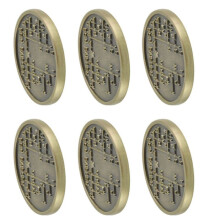 6X CW Morsecode Herdenkingsmunten CW Training Coin Morsecode Training Coin voor Beginnende Radioliefhebbers