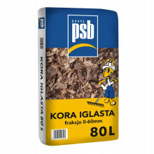 Nåletræsbark til fyrretræshave 80L 0-60mm PSB