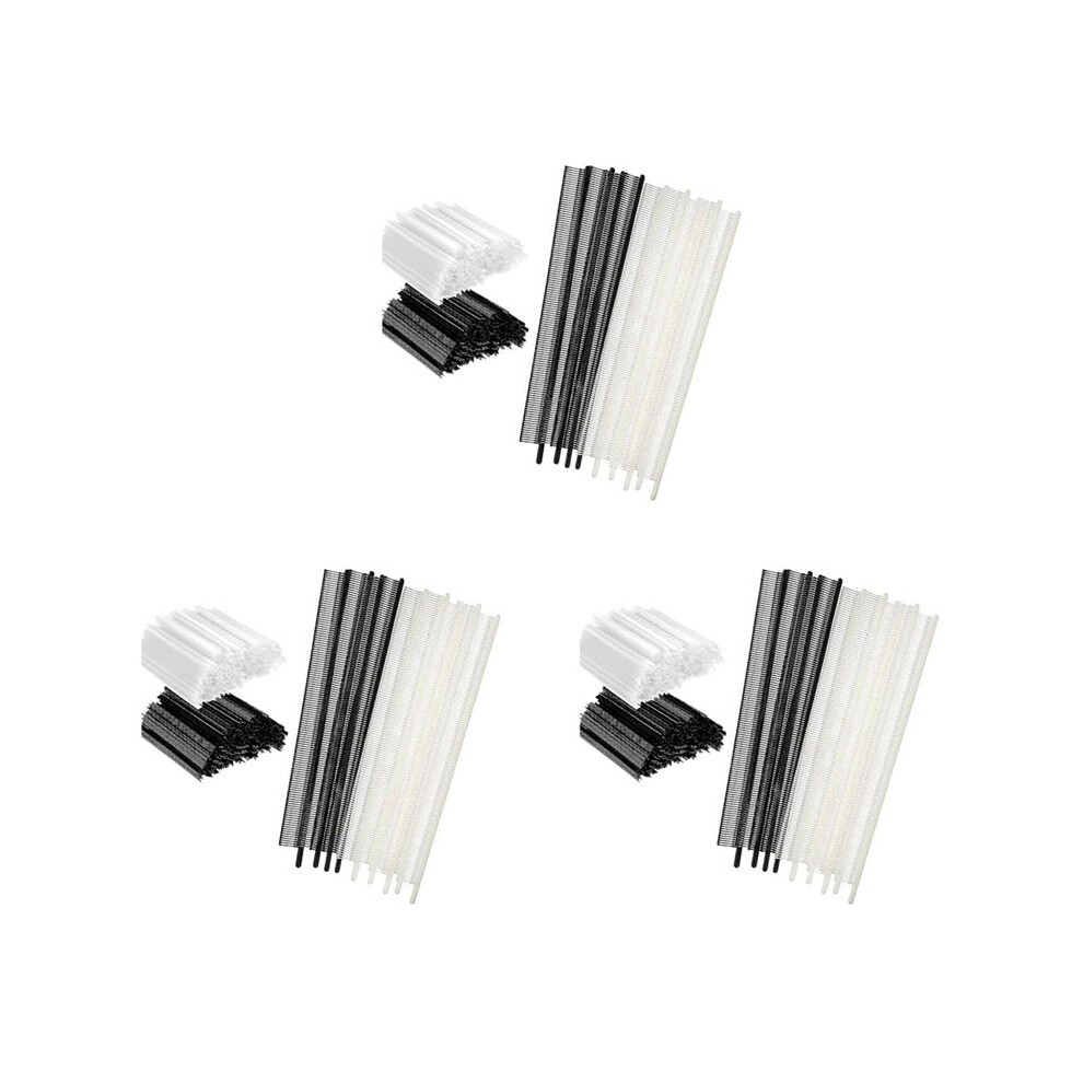 6000Pcs Tag Kit,0.5Cm Garment Tag Barb Attachment Price Tags 3000Pcs Black Fasteners And 3000Pcs White Fasteners 6032343286340