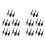 30PCS 1/4 Inch Hex Shank Keyless Drill Chuck Quick Change Adapter Converter Impact Drills Bits 1