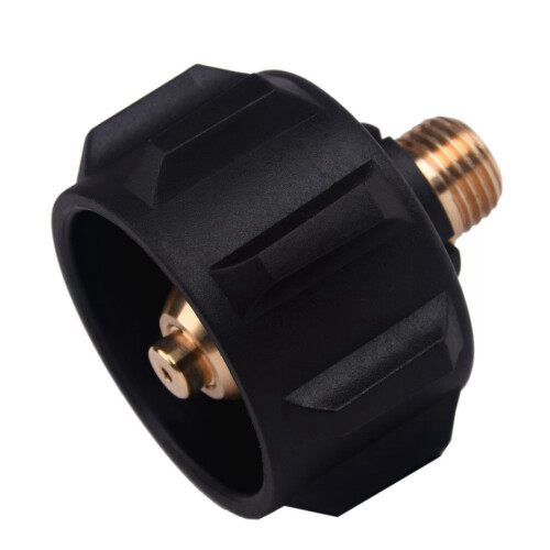 2X QCC1 Propan Adapter Gasregelventil Fitting mit Mutter und 1/4 Zoll Außengewinde 2