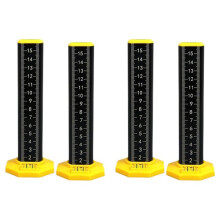 2X Ceiling and Floor Tile Height Ruler,Double-Sided Scale Dual Use Measuring Ruler with Magnetic Base