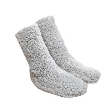 (Style 2) Furry Leg Warmers Over Knee High Fuzzy Socks Plush Slipper Stockings High Long Furry Leg Winter Home Sleeping Socks For Women Men