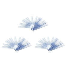 3X Plastic Feeler Gauge 0.05-2mm Thickness Measuring Tools 20 in 1 Feeler Gauge for Measuring Gaps