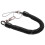 6X Lobster Clasp Black Spring Stretchy Coil Cord Strap Keychain Key Chain Rope 3