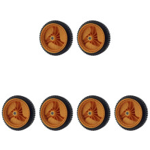 6 Pack 196 mm Lawn Mower Wheel for Husqvarnaa McCulloch 5324025-67, 5324029-36, 532402567, 532402936