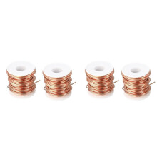 4 Rolls Soft Copper Wire Solid Bare Bendable Wire for Electroculture, Jewelry Making (12 Gauge 52.49Feet Per Roll)