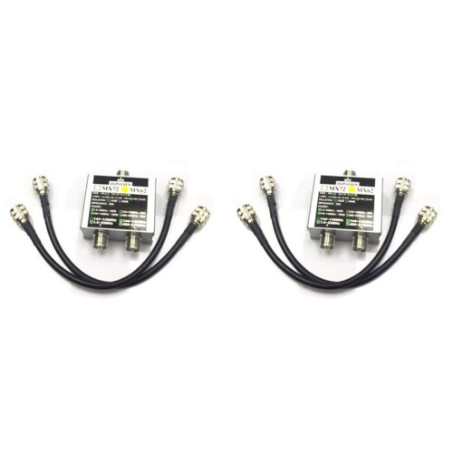 2X MX62 HAM Antenna Combiner Different Frequency ( / VHF / UHF) Linear Combiner Transit Station Duplexer