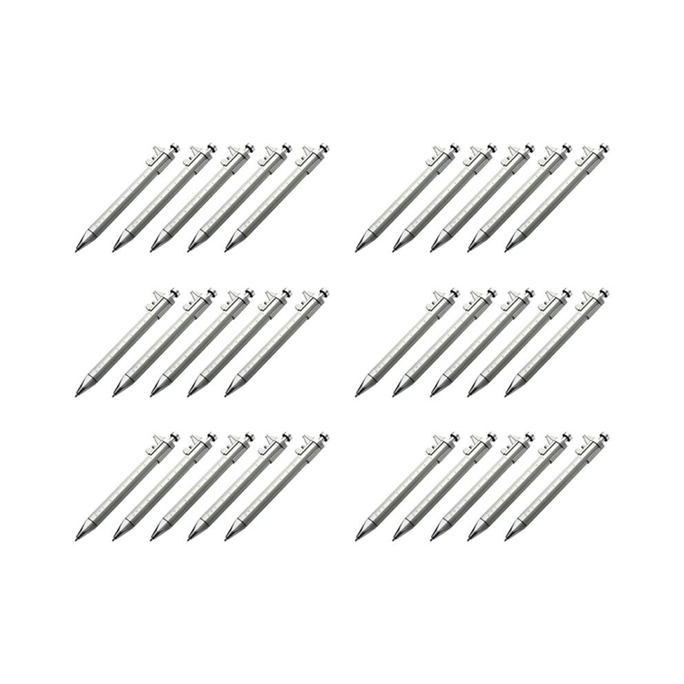 30Pcs Multifunction 1.0Mm Gel Ink Pen Vernier Caliper Roller Pen Stationery -Point Pens Ink 6031700191679