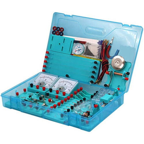 2X Kids Electricity Circuit Learning Kit Physics Experiment Kit Basic Educational ABS Electricity Magnetism 1