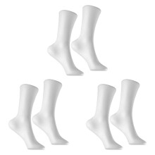 6 Pcs Mannequin Foot Sock Model Female Foot Sock Display Short Stocking Ankle Bracelet Jewelry Display Stand, White