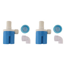 2X Volautomatische Waterniveauregeling Vlotterklep Automatische Uitschakelbal Minivlotterklep Automatische Waterniveauregelaar