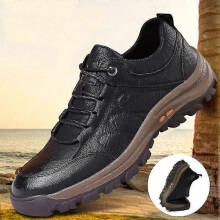 (Black, 39) EVAGO Outdoor Mountaineering Shoes New Style Warm And Waterproof Men's Shoes Pu Leather Slip Resistant