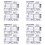 8pcs ECG 7 Step Ruler,ECG 7 Step Ruler for ECG/EKG Interpretation,ECG Reference Guide Ruler,EKG Calipers Measuring Tool 1