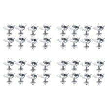 32-Pack Zonnepaneel Montagebeugels, Zonnepaneel Eindklemmen, Middenklemmen, voor PV Zonnepaneel Zonnemodule 30 mm