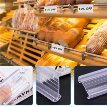 200 Pcs Wire Shelf Label Holders with 200 Paper Inserts,Wire Label Holder Plastic Shelf Tags Compatble 1-1/4Inch Shelves