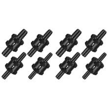 1/4 Inch 5/16 Inch 3/8 Inch 1/2 Inch Fuel Non-Return Inline One-Way Check Valve Suitable for Gasoline (8 Pieces Black)