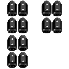 12 Pcs Reusable Rope Clamps, 1/2 Inch Plastic Chain Connector, Suitable for 9-10 mm Nylon or Braided Ropes