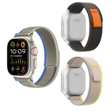 3x Rem til Apple Watch 1/2/3/4/5/6/7/8/9/SE 38/40/41mm Grå Sort
