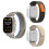 3x Rem til Apple Watch 1/2/3/4/5/6/7/8/9/SE 38/40/41mm Grå Sort 1