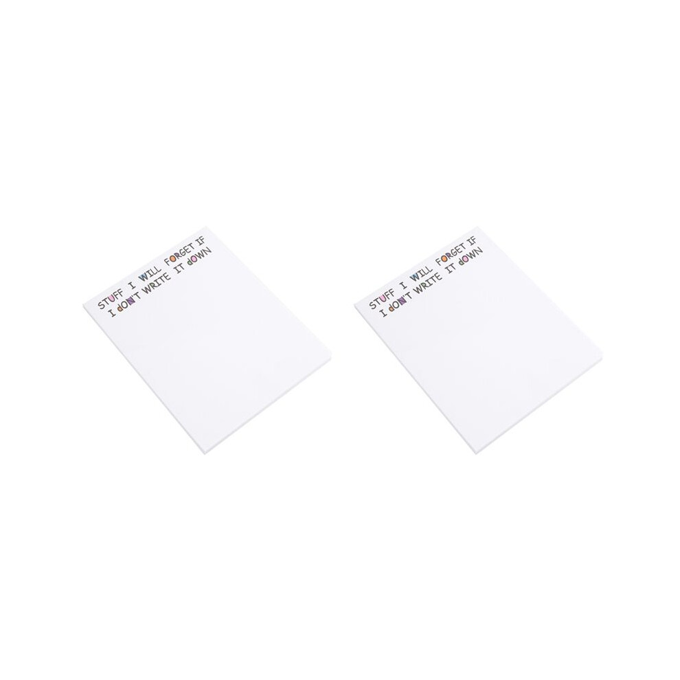 2X Funny Sticky Note, To Do List Notepad Funny Stationery, Office Supplies, Notebook Labels, Desk Sticky Note 50 Pages,A 6033963356512