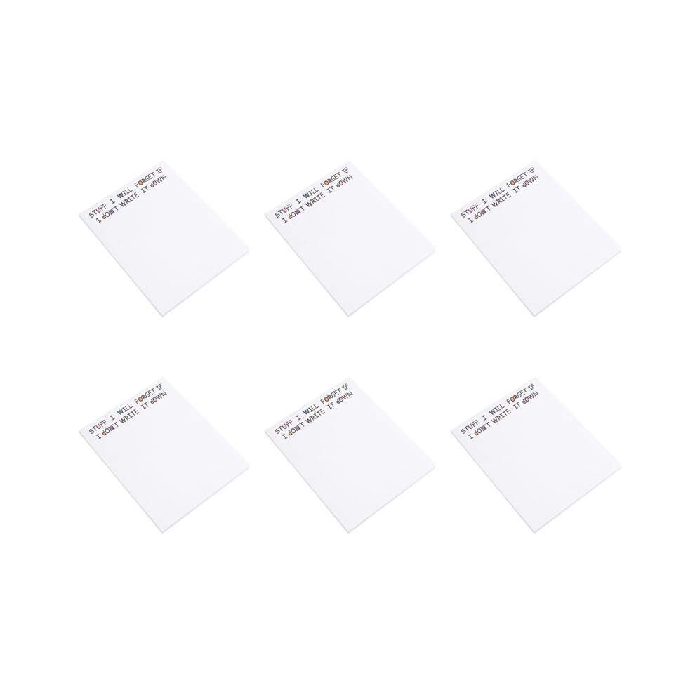 6X Funny Sticky Note, To Do List Notepad Funny Stationery, Office Supplies, Notebook Labels, Desk Sticky Note 50 Pages,A 6032355979278