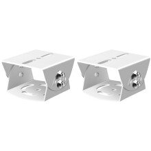 2X Soporte de Montaje Ajustable 2D para Cámara de Videovigilancia CCTV con Cabezal de de Pato, Soporte de Junta Universal y Adaptador de Barra