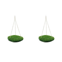 2X Estera para Columpio para Pájaros, Tapete  para Forrajeo de Pájaros, Juguetes, Perca de Escalada Natural, Juguete para Pájaros con Ganchos