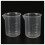 10 Pcs 50 Ml Laboratory Plastic Water Liquid Measuring Cup Transparent 2