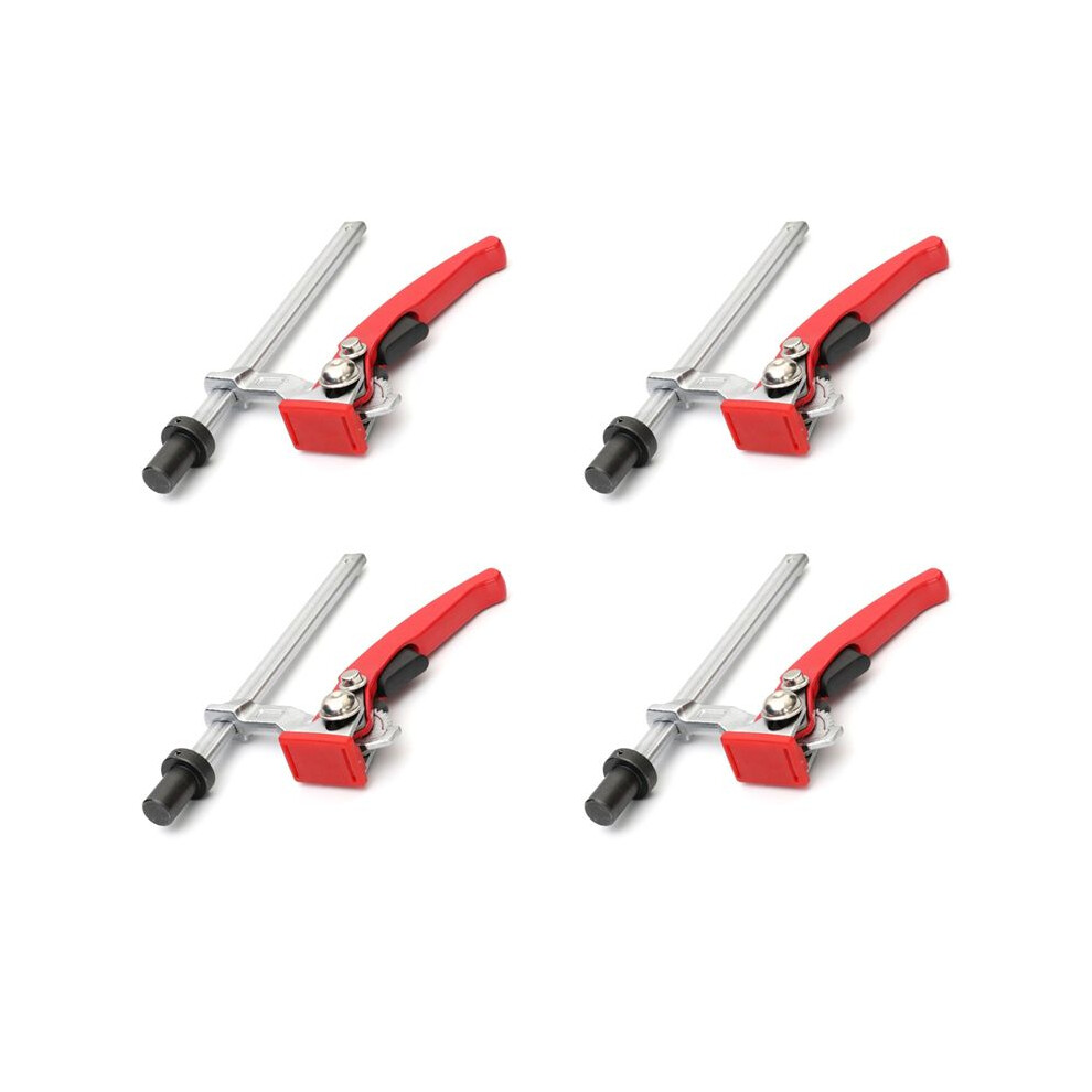 4X Heavy-Duty Ratchet Workbench Clamp, Woodworking Table Material Rapid Clamping Fixture For Base Diameter 19Mm 3/4Inch 6033401204320