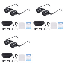 3X Jumelles de Pêche Lunettes Jumelles Portables Mains Libres Télescope 10X Zoom Lunettes pour Pêche en Plein Air Observation des Oiseaux