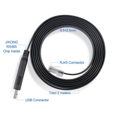2X for JIKONG BMS USB to RJ45 RS485 Cable 2M Computer Connector for JK-PB1A16S10P JK-PB1A16S15P JK-PB2A16S15P