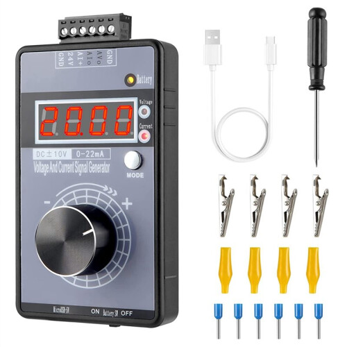 3X 0/4-20MA  0-10V Signal Generator,Analog Generator with 4-Digit LCD Display,Accuracy 0.01,for PLC/Panel Testing 1