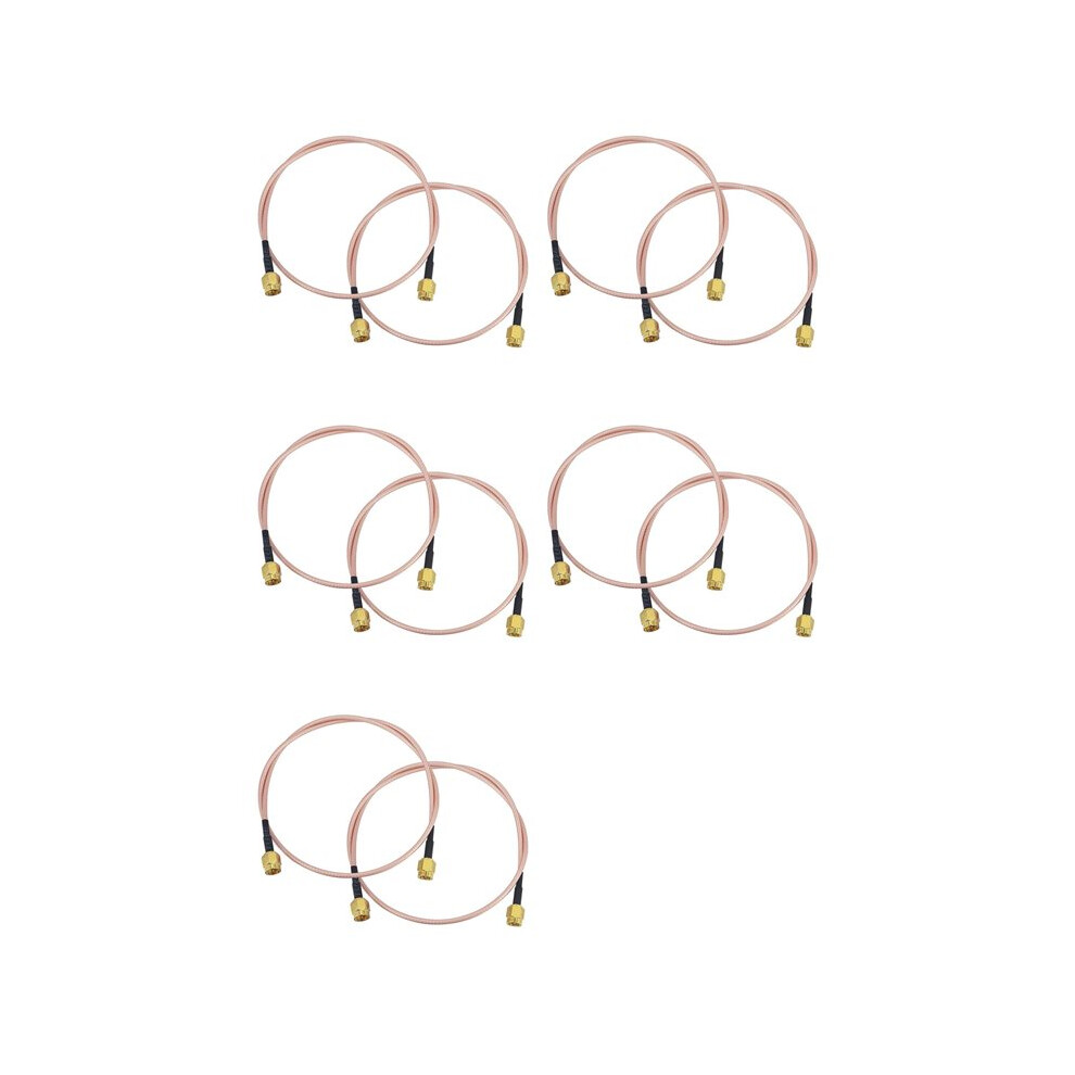 Zdjęcia - Głowica drukująca Exogio 10x Kabel SMA Męski Kabel WiFi Antena 50 cm Kabel Koncentryczny SMA Męski na SMA Męski Złącze Koncentryczne SMA Męski