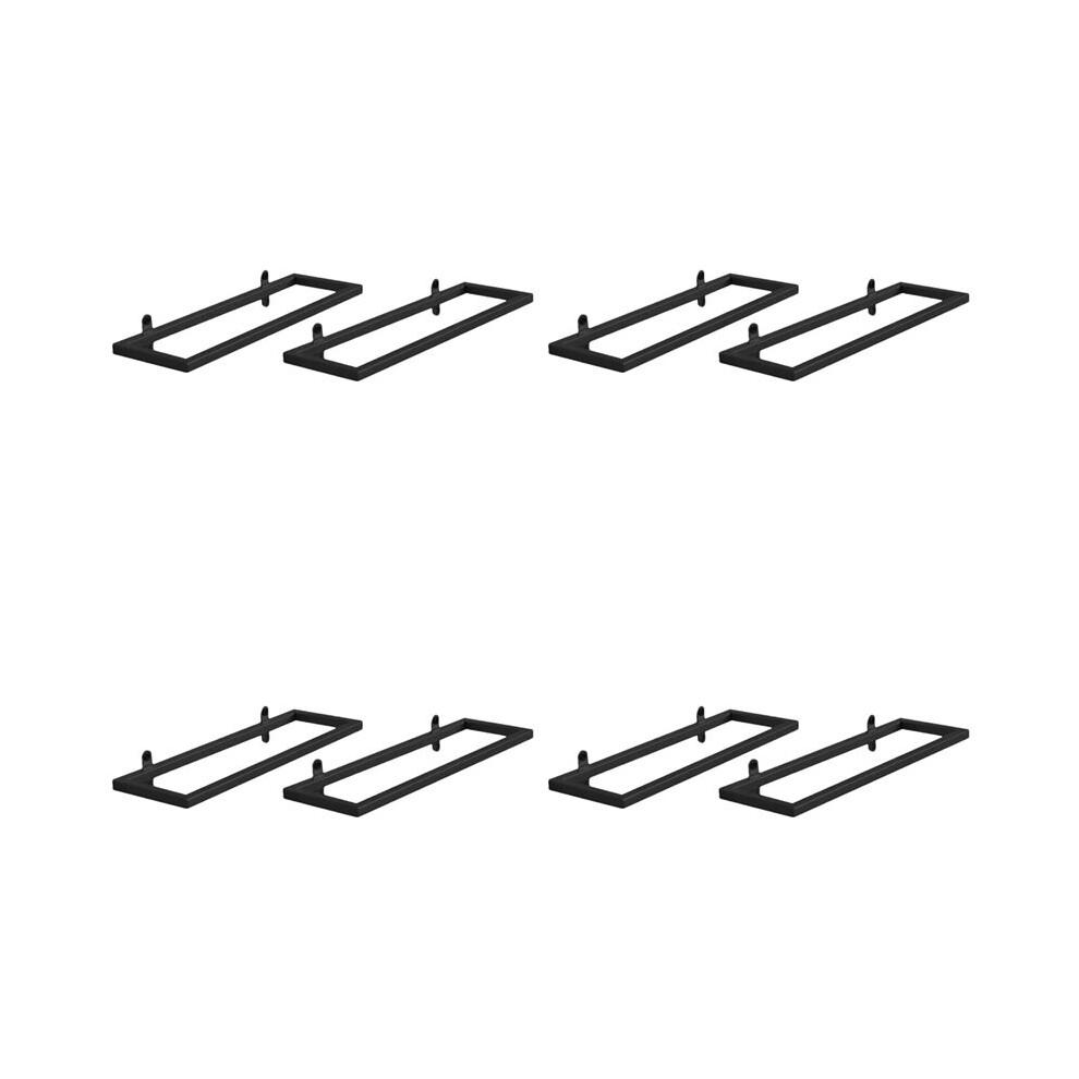 8X Wine Holder Wall Mounted Metal Hanging Wine Display Holder Wine Glass Shelf 6033594506065