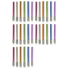 30PCS Metal Color Rod Single-End Pencil Extender Pencil Extender Pen Receptacle Pen Extension Pencil Case