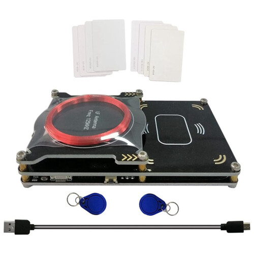 3X Upgraded 512k Proxmark3 Easy V3.0 RDV4 Memory ID M1 IC Built-in RFID Card Reader Integrated Antenna Decryptor Decoder 1