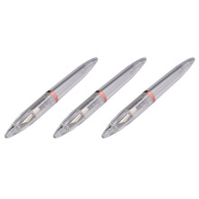3pcs 0.5mm Nib Fountain Pen with Eyedropper High Capacity Transparent Pens Office School Supplies Rose Gold