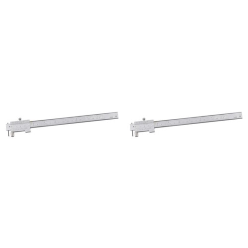 2pcs 0-200mm Marking Vernier Caliper with Carbide Scriber Parallel Marking Gauging Ruler Measuring Instrument Tool