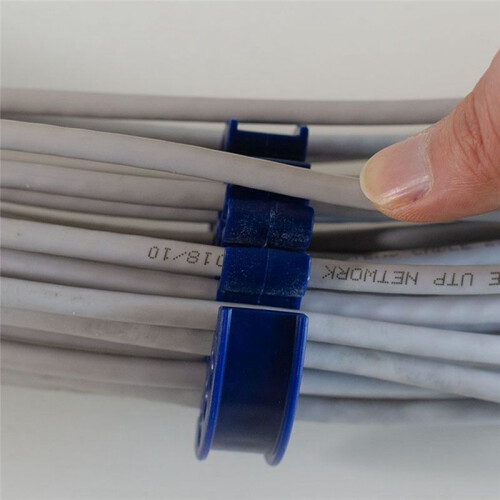 Cable Organizing Tool Network Cable Bundle Kit with Hook and Loop Fastener, Wire Comb for Data Center, Server Rooms 1