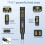 AWGEM Optocoupler Tester Electronic Component Detection Tool Transistor Optocoupler Tester Portable Optocoupler Test Tool 5