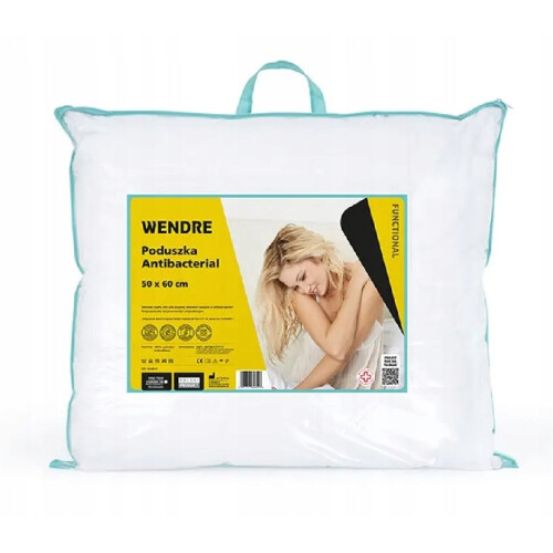 Antibakteriel pude til sovning hvid 50x60 cm