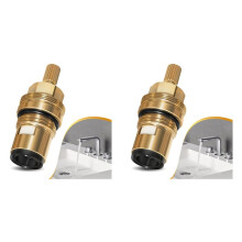 2X 5882000 Hot Cartridge Ersatz für Grohe Keramik-Kartusche, Keramik-Kartusche Warmwasser