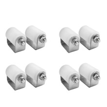 8St Slide Gate Guide Roller 3 Tum HåRd Nylon Gliding Rolling Gates Guider Heavy Duty Kullager Sidorulle