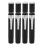 4 Pcs Black Aluminum Alloy Chalk Keeper Holder (Black) 1