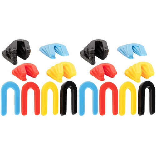 480 Packs Plastic Shims Horseshoe U Shaped Tile Spacer Shims Small Structural Plastic Shims